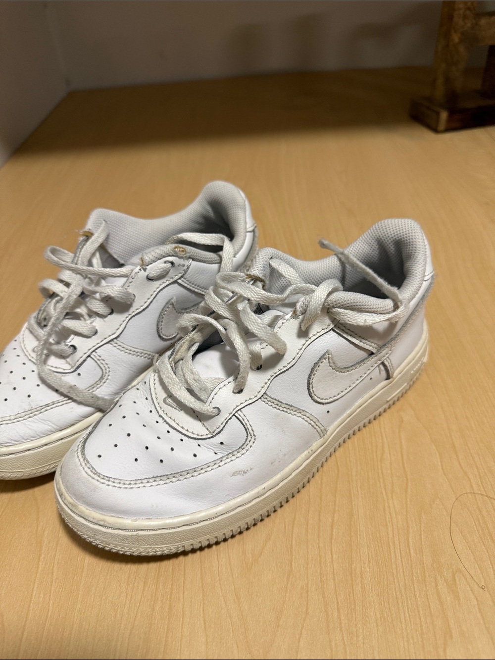 Nike White Low-Top Sneakers with Gray Accents